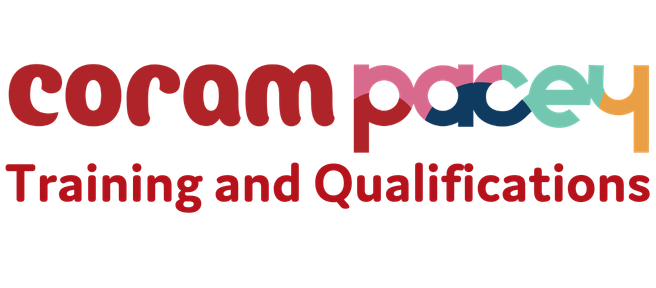 Training and Qualifications Coram PACEY logo with description text