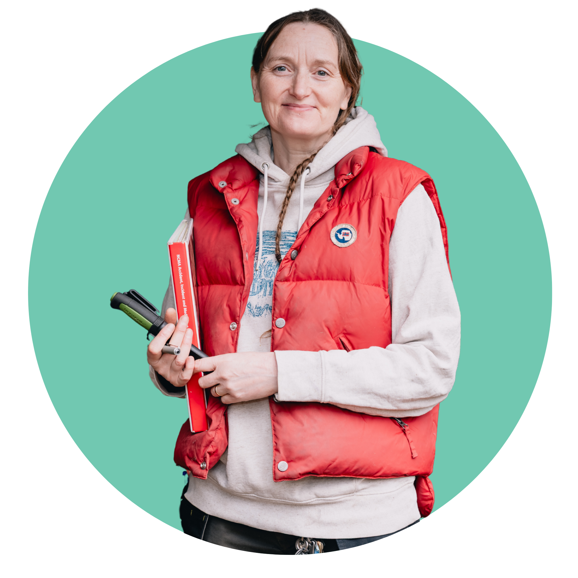 Manager Women holding resources
